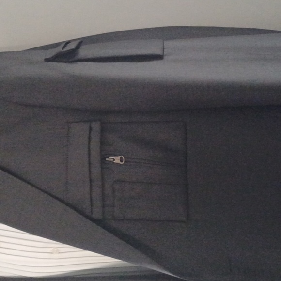 LANZINO UTILITARIAN Grey Blazer, XXL - Big & Tall - Picture 8 of 11